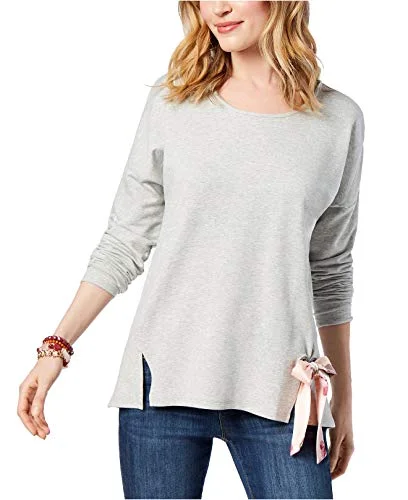 Special Discount Tie-Front Sweatshirt
