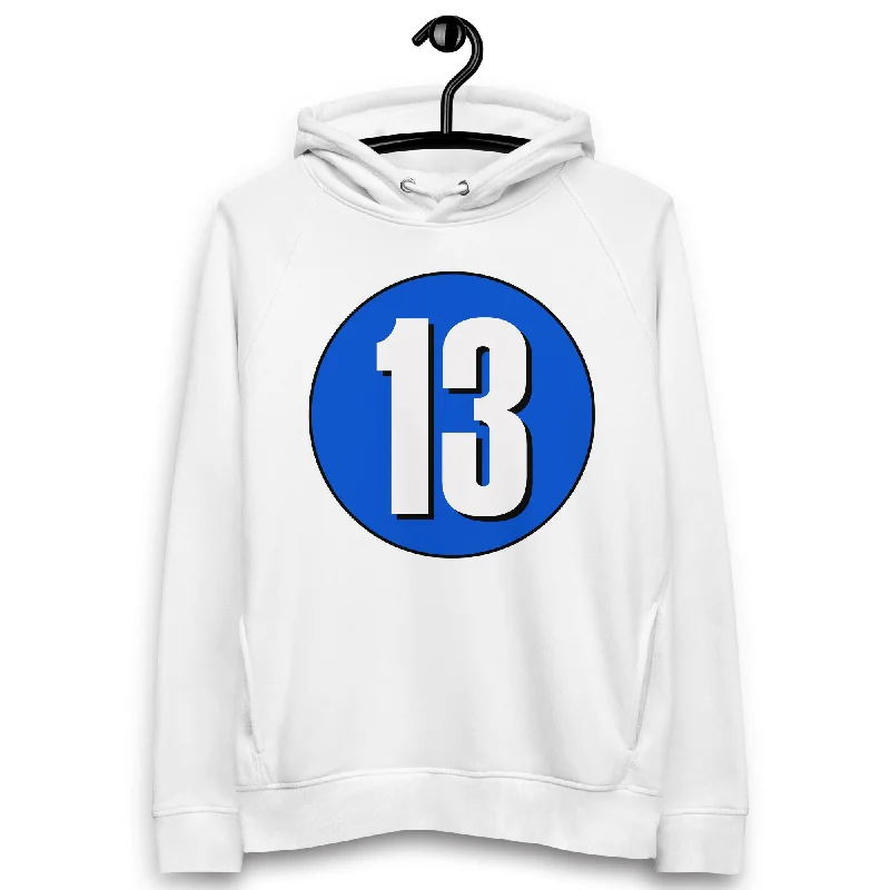 Low Prices Unisex pullover hoodie: White on Periwinkle 13