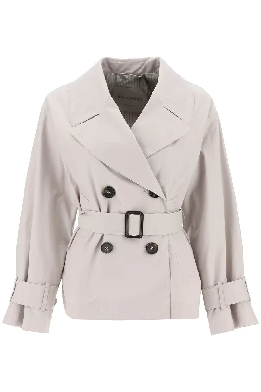 Crazy Savings Short Double-breasted Trench Coat  - Neutro
