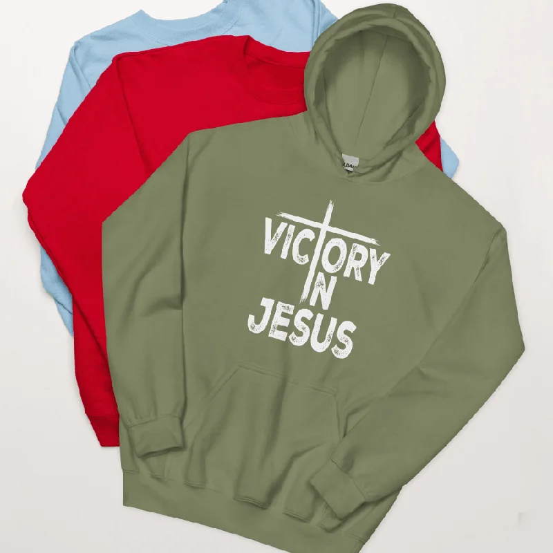 Special Discount Christian Victory In Jesus Unisex Hoodie