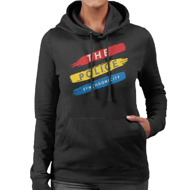 Exclusive Deal The Police Synchronicity 3 Stripes Women's Hooded Sweatshirt